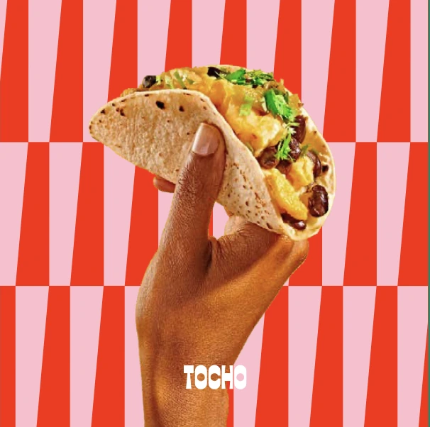 Taco held in hand
